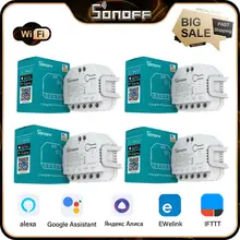 SONOFF DUALR3/R3 Lite DIY MINI Smart Switch 2 Gang Dual Relay Module With Power Metering Smart Home Control Via eWeLink Alexa