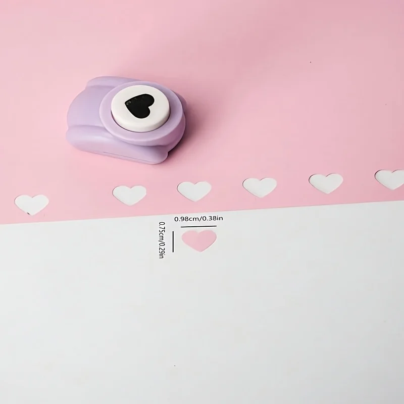 1개 하트 모양 종이 펀치 - DIY 스크랩북킹, 카드 제작, 저널링 및 공예용 스테인리스 펀치 | 수공예품