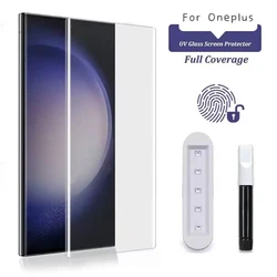 Enhanced 3D Curved Full Glue Tempered Glass Screen Protector with UV Protection - 2PCS (OnePlus 11)