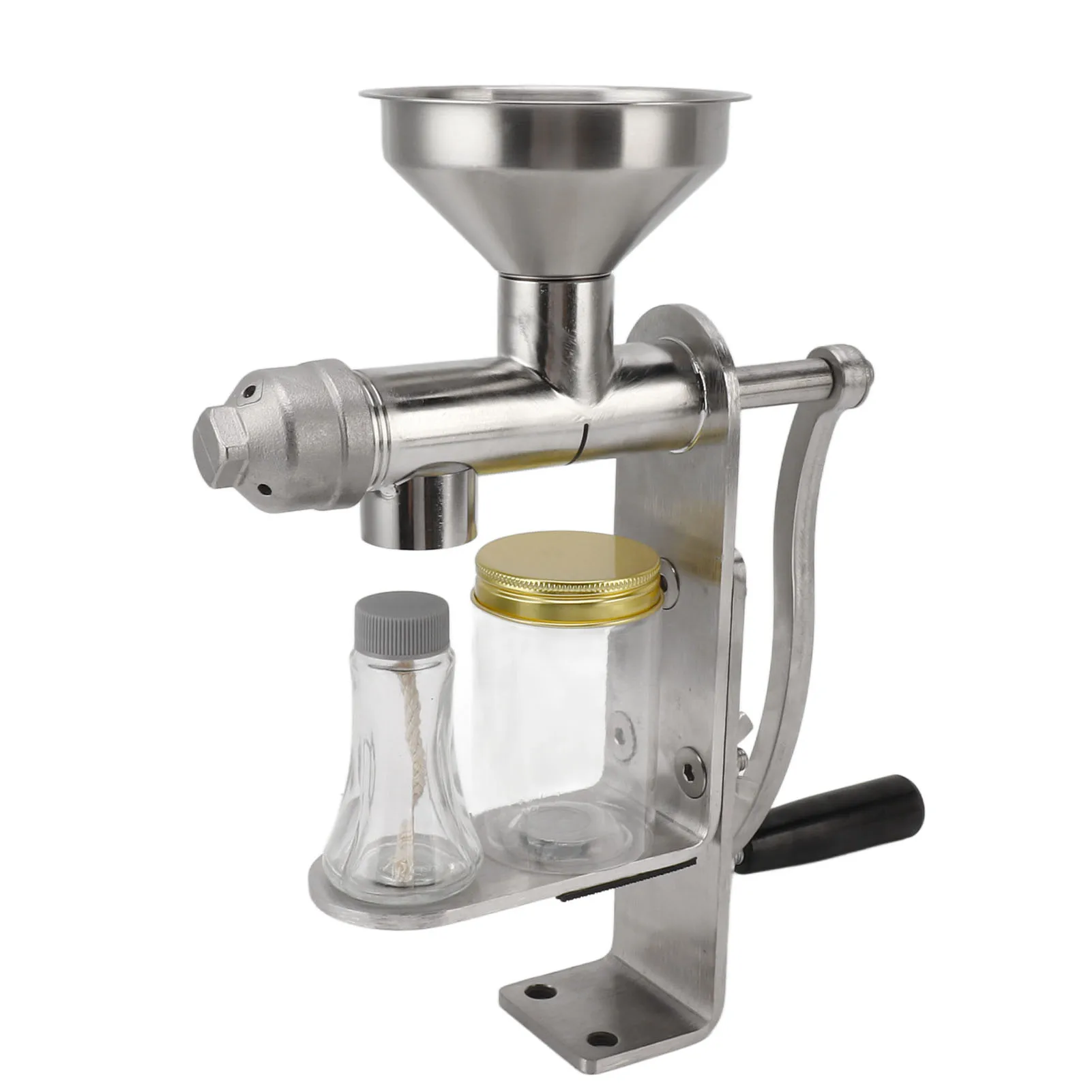 Description Picture 5 of itemManual Oil Press Machine Stainless Steel Cold Hot Press Oil Maker for Nuts Seed Home Oil Presser Maker Machine
