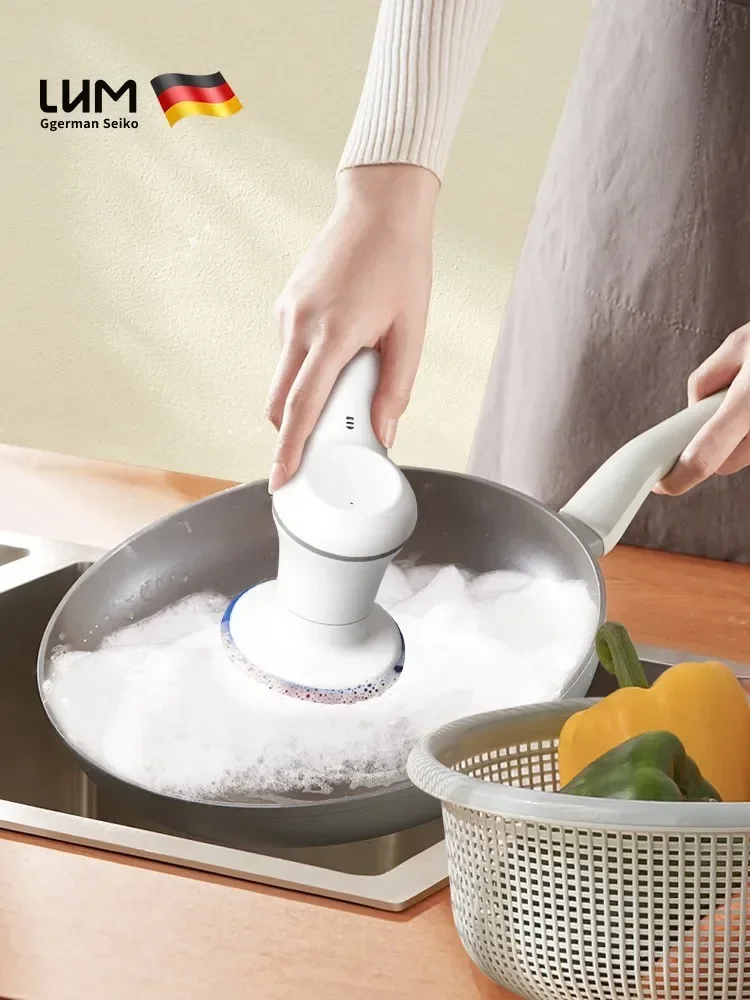 다기능 가정용 주방 싱크대 욕실 전기 청소 브러시, 강력한 휴대용 방수 무선 브러시