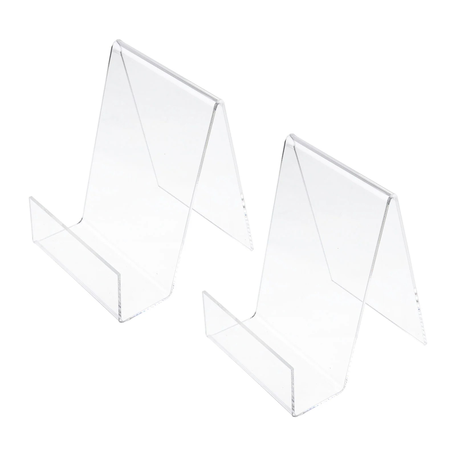 2Pcs Book Stand Holder Clear Book Display Stand Clear Display Easel