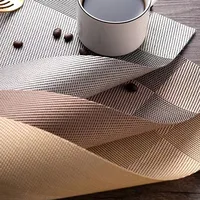 6PCS Table Mat Insulation Mat Placemat DIY Cut Leave-in Waterproof Placemat Western Restaurant Simple And Exquisite Placemat 5
