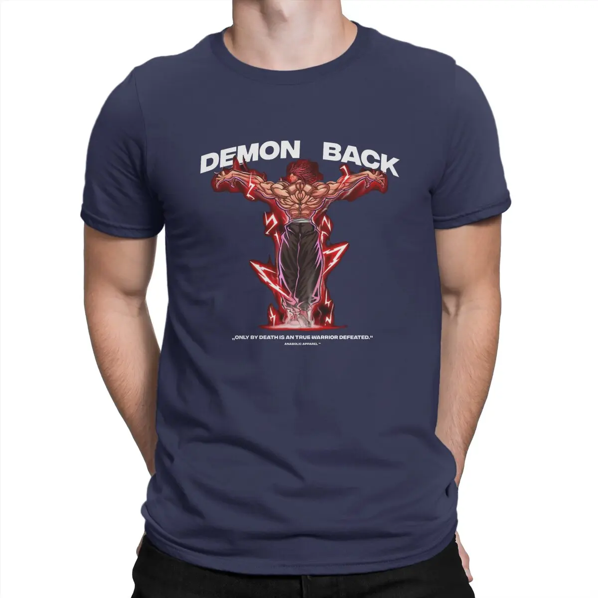 thumbnail image 1 of Camiseta de hip hop con estampado de Demon Back, ropa anabólica, BAKI, informal, de verano, para adultos., 1 of 7