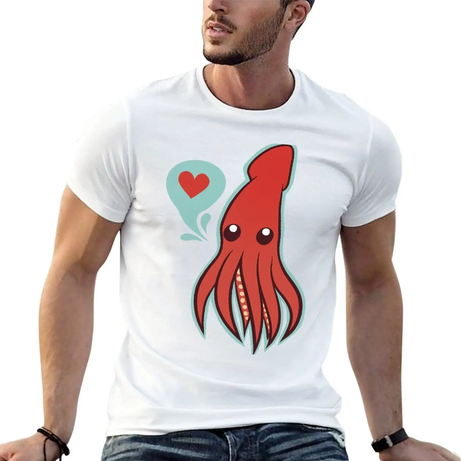 

Cute squid T-Shirt Short t-shirt Tee shirt mens t shirts casual stylish