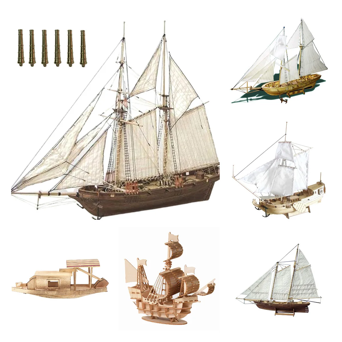 POXIAO Holz Segelboot Bausatz 40cm - DIY Modellbau Für Kinder Und Erwachsene