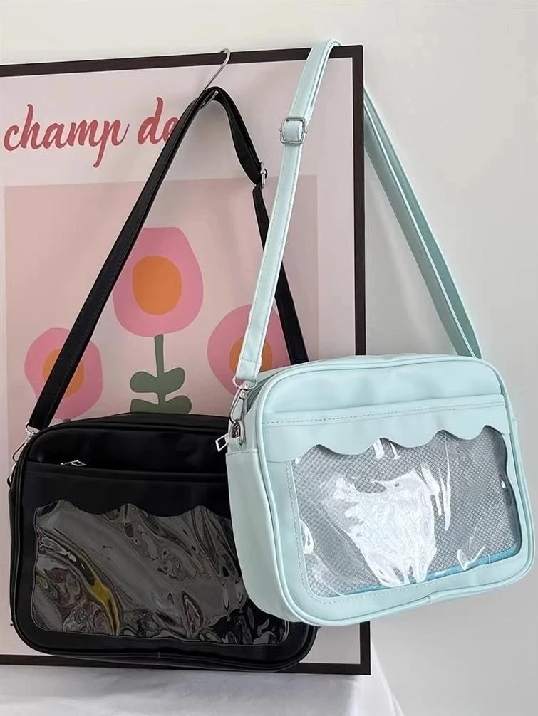 Japanische Harajuku Ita Tasche für Frauen PU Transparente Tasche Itabag High School Mädchen Uniform JK Umhängetasche Umhängetasche Handtaschen – Detail 6