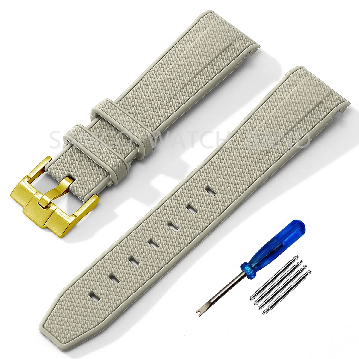 Premium Silicone Watch Strap - 20mm Rubber Replacement Band
