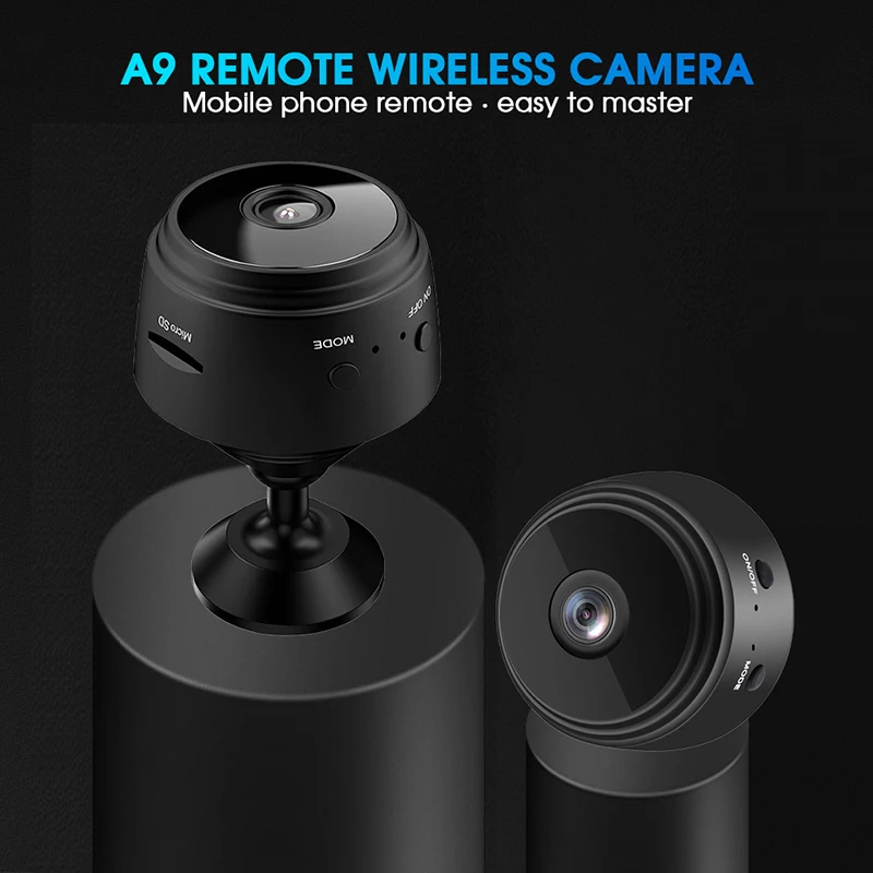 Mini caméra de surveillance intérieure sans fil, 1080P Full HD, petit  appareil dissimulé avec Vision nocturne et activation du mouvement, pour  nounou - AliExpress