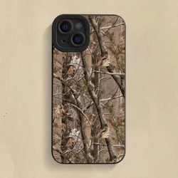 Forest Camouflage Pattern Shockproof Silicone Phone Case - Soft Protective Cover - iPhone 14 Pro Max (SC02 - HE - P0501)