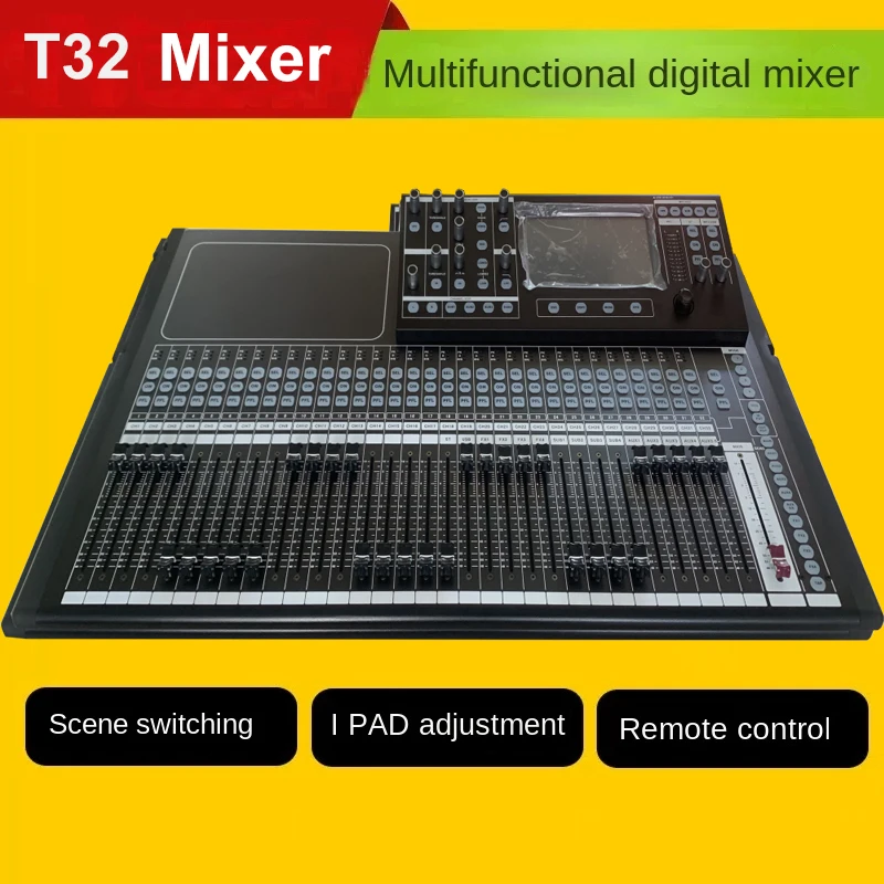T32ProDigitalAudioMixingConsole32ChannelDjAudioMixerBuiltin