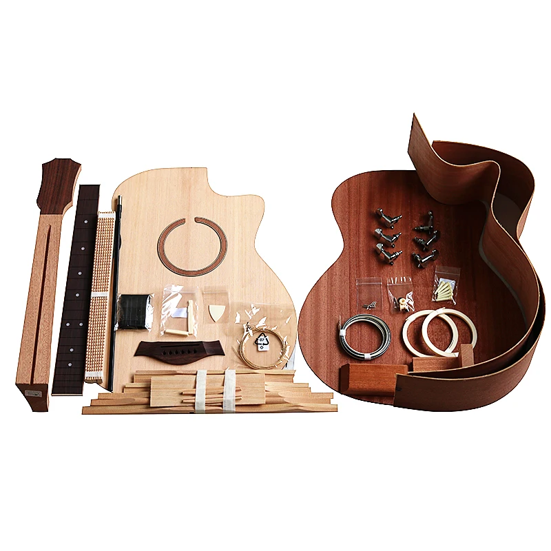 Guitar Capo Acoustic Guitar Strings Guitar Keychain Acoustic Guitar Guitar Tone Capacitors Acoustic Guitar DIY Kit Accessories Package Spruce Solid Wood Side Back Plywood Rosewood Fingerboard
