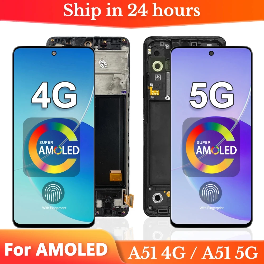 

6.5'' For Samsung A51 4G LCD SM-A515F/DST Display Touch Screen Replace For Samsung A51 5G LCD SM-A516B/DS