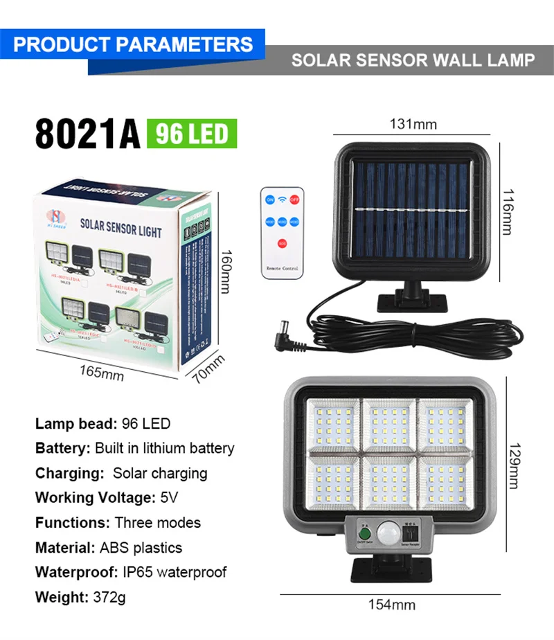 solar lights for sale Solar Motion Sensor Light Outdoor 3 Working Mode Wired Lamp Adjustable Solar Panel Security Flood Lights for Yard Garage Garden solar lights outdoor