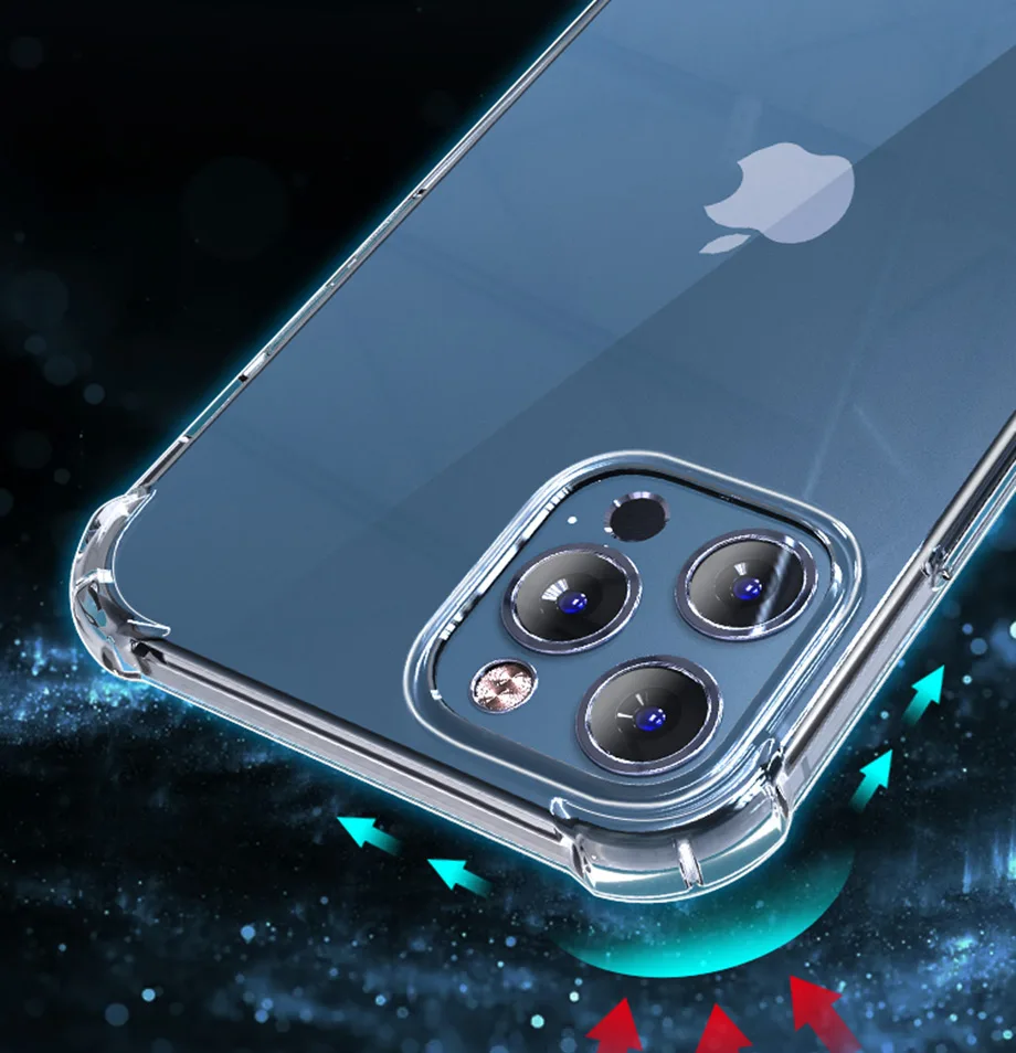 11 cases Shockproof Case For iPhone 13 12 11 Pro XS Max Mini Airbag Corner Cover Transparent Case for iPhone X XR 6 6s 7 8 Plus se2020 best iphone xr cases