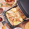 Freidora Por Aire Fryer Household Large Capacity Multi-Functional Smart Stainless Steel Visual Air Fryer Deep Frying Pan 5