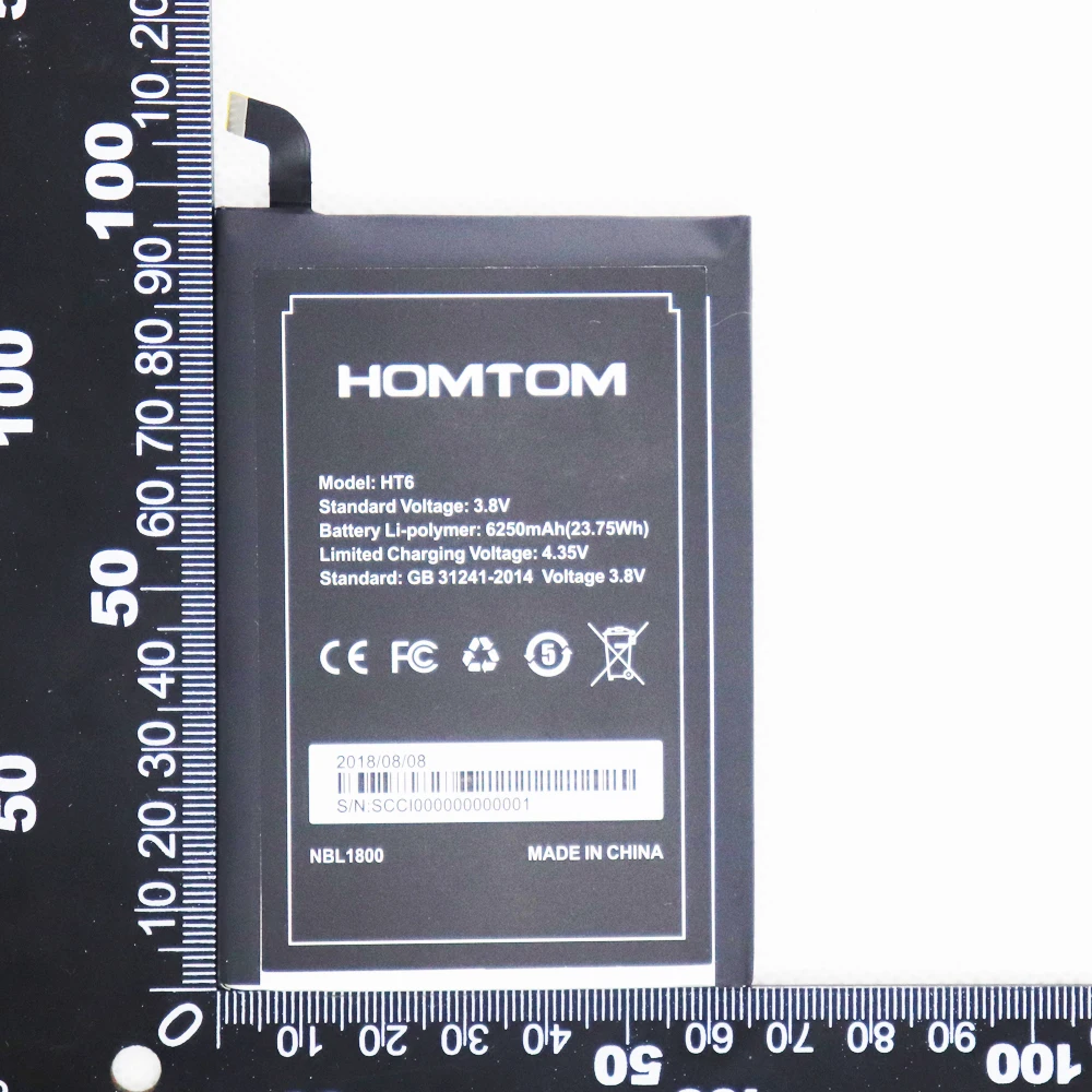 

5pcs 10pcs 20pcs 6250mAh HT6 battery For ulefone power For Oukitel K6000 / K6000 Pro For Homtom HT6 For DOOGEE T6/ T6 pro