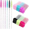 HUAZDS 300pcs Disposable Mascara Wands Eyelash Brush Spoolies for Eye Lash Extension, Eyebrow and Makeup Crystal Makeup Tools 1