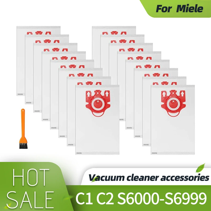 Replacement Bags For Miele Compact C1 Vacuum Bags Type FJM Compact C1