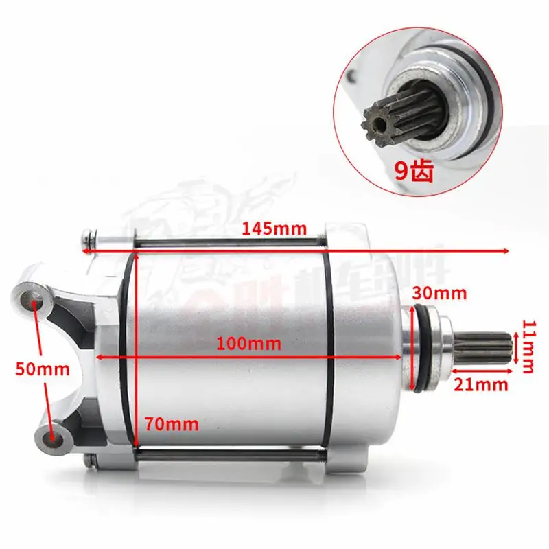 9 Teeth Motorcycle Electrical Starter Motor for Honda CG125 CG150 CGL125 CG 125 CG 150 ZJ125 DY 125cc 150cc