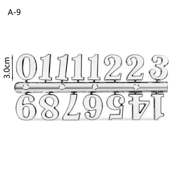 Numeri orologio al quarzo Materiale fatto a mano fai-da-te Strumenti di riparazione orologio digitale Numeri orologio arabo romano Accessori Ago di ricambio 1