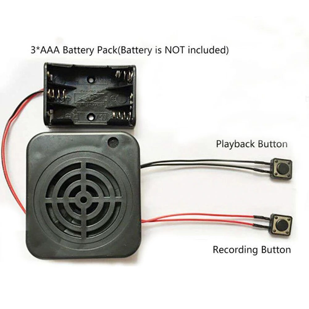 Recordable Box Message Sound Voice Recording Player Module 4Minutes Long-Time Recording 3W Loop Play for Gift Toy Greeting Cards 5