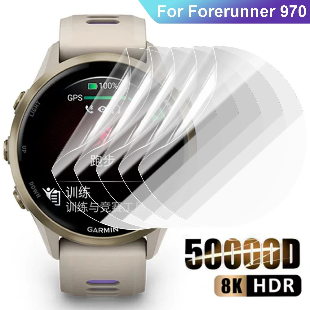 Hydrogel Screen Protector Film for Smartwatch - HD, Anti-Scratch, Soft and Ultra-Thin (1-5 Pack)