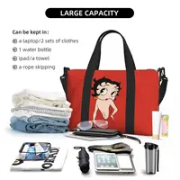 Feriales Cartoon Girl “B-Bettys” Reisetasche – XXL Kapazität – Stylische Tragetasche für Strand, Sport, Yoga & Shopping 1