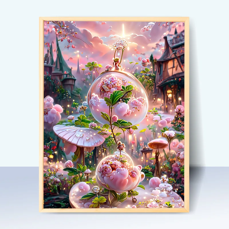 

149584 -Tulip diy digital oil painting oil painting acrylic flower painting explosion hand-filled landscape painting