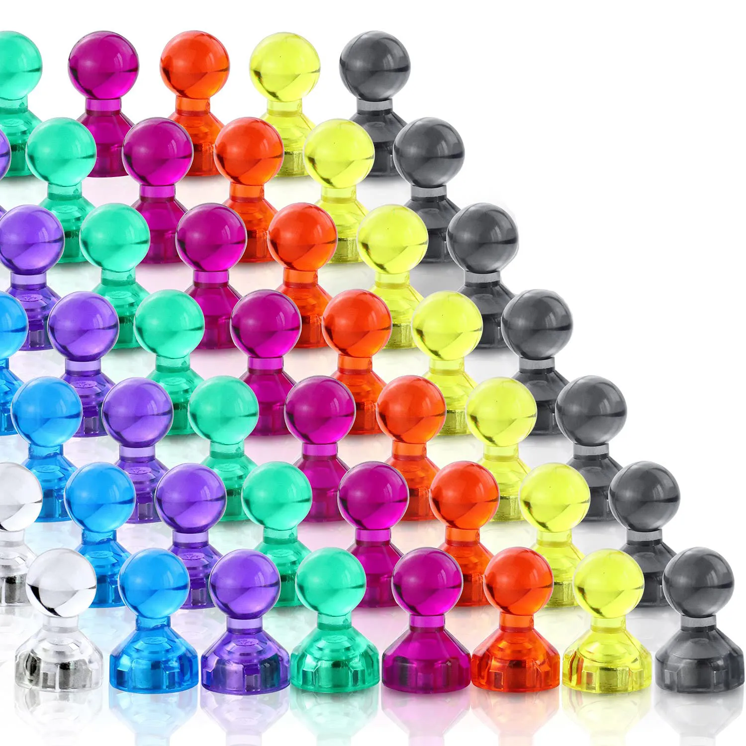

Push Pin Refrigerator Magnets, Colorful and Practical Fridge Magnets, Perfect for Whiteboard,Office,Map,Kitchen, 40 Packs