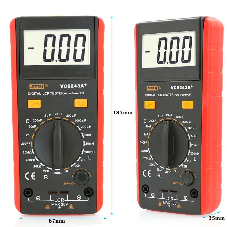 SZBJ LCR Tester Inductance Meter VC6243A, specialized instrument for measuring inductance, capacitance, and resistance 2