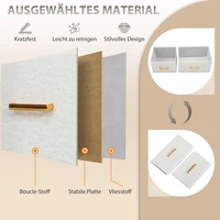 Комод, шкаф для хранения с 8 тканевыми ящиками, удлинитель, стальной каркас, ящик для прихожей, спальни, гостиной — изображение 6