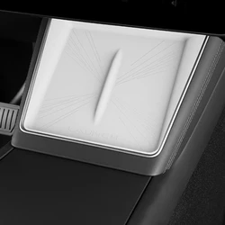 Juniper Silicone Anti-Slip Wireless Charging Console Mat - Dustproof Car Accessory for Four Seasons (WHITE)