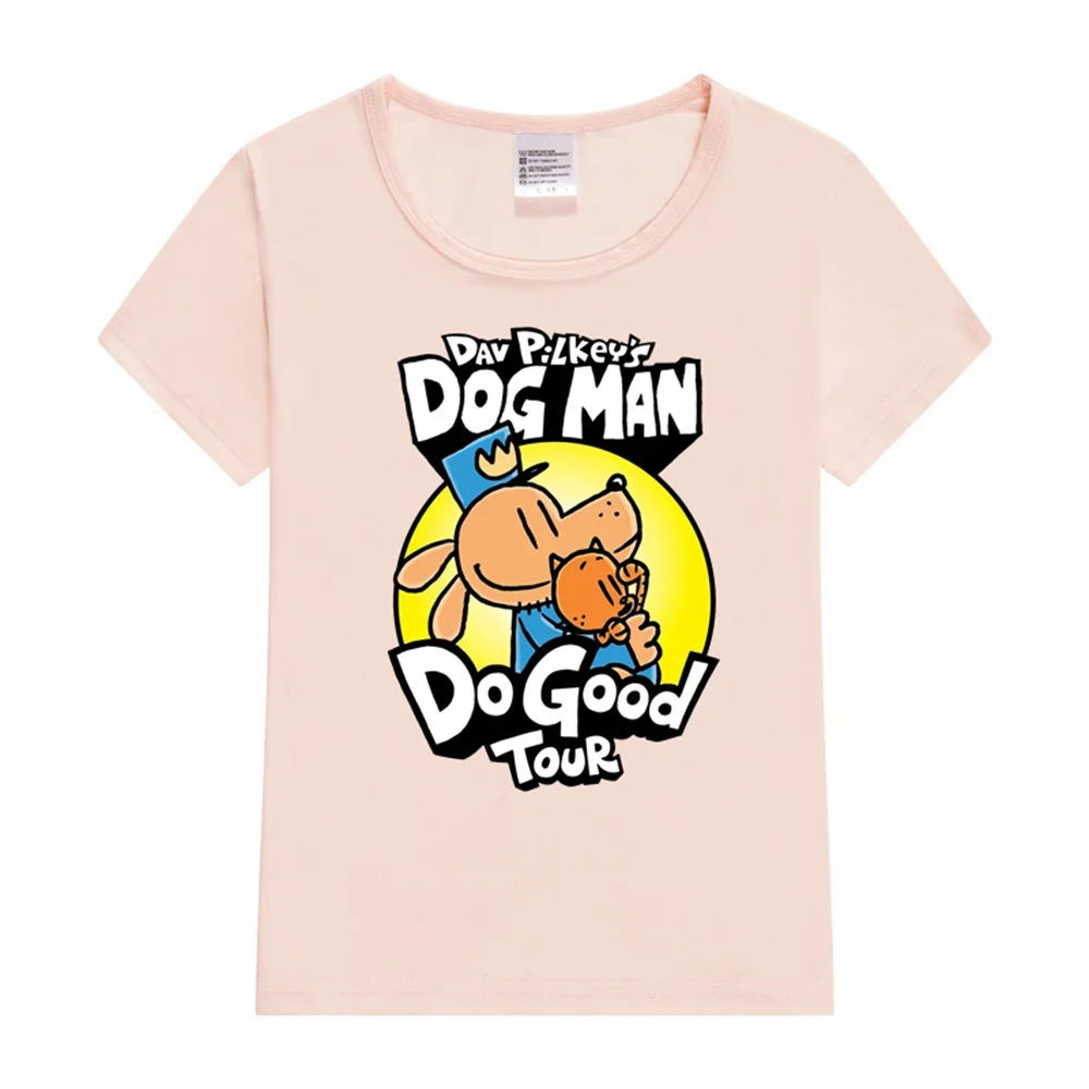 Dog Man Do Good Tour Kids T-Shirt Boy Girl T-shirt Fashion Print Short Sleeve O-neck Boy's Funny Tee Top Gift For Kids Clothing 3