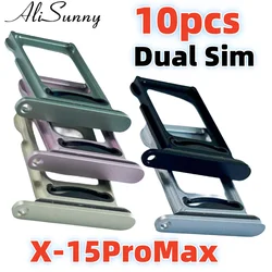 10pcs Dual Sim Tray Card Holder Slot with Nano Adapter Drawer Fix Parts (10x 13P 13PM Dual)