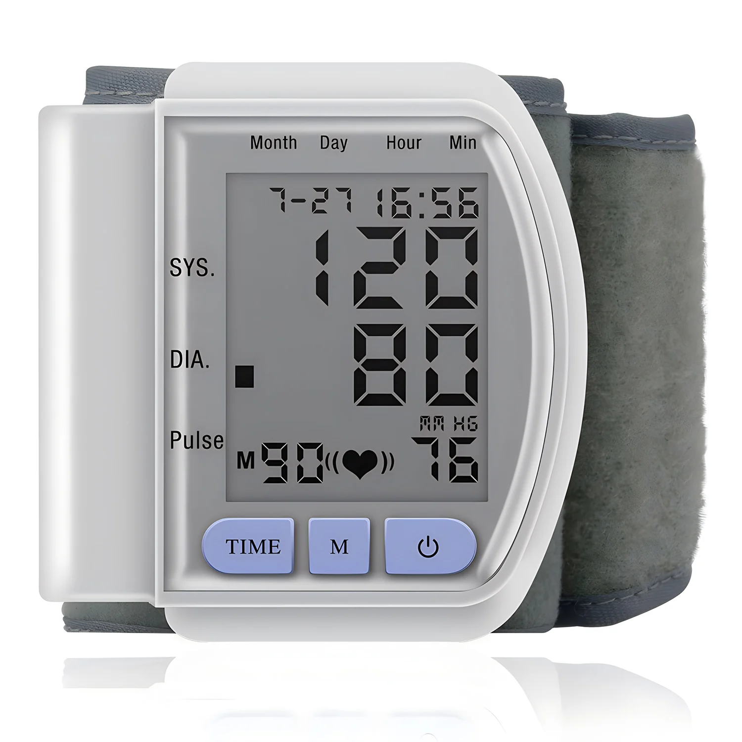 Blood Pressure Monitor Blood Pressure Meter Wrist Digital Blood Pressure Monitor Medical Tonometer Automatic Tonometer Meter Tensiometer Pulse Rate Meter BP