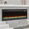 220V 1800W Household Wall-mounted Heater 3D Simulated Flame Electronic Decorative Fireplace with Remote Control Embedded Heater 4