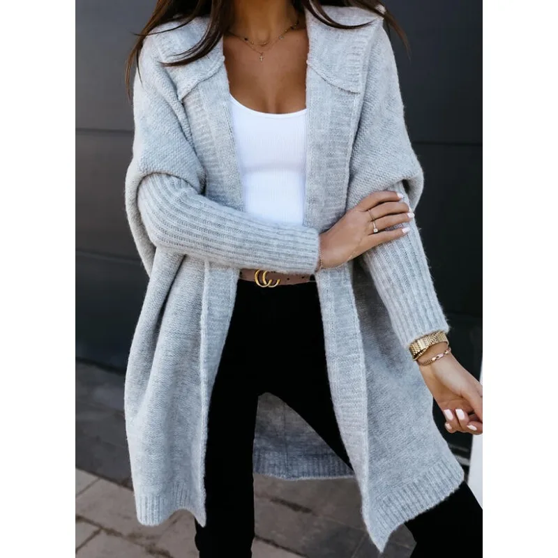 

2023 Autumn/Winter New Product Cardigan Women's Sweater Front Cardigan Knitted Cardigan Long Sleeve Women Long Coat Sweater