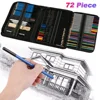 Drawing Pencils Set Colored Pencil and Sketch Pencils Drawing Kit Charcoal Oil Colored Pencil For Students Painting Art Supplies 2