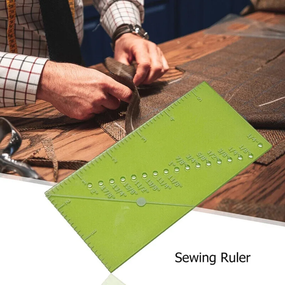 Acrylic Seam Guide Ruler Seam Allowance Guide Rulers Seam Ruler 1/8 To