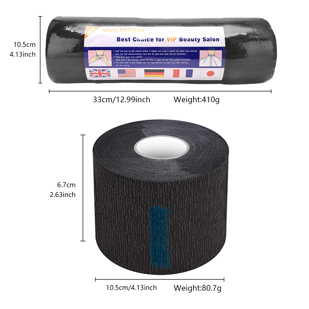 Salon Professional Haircut paper Disposable Hairdressing Collar Haircut Covering Neck Paper Stretchable Roll Cutting  Accessory 6