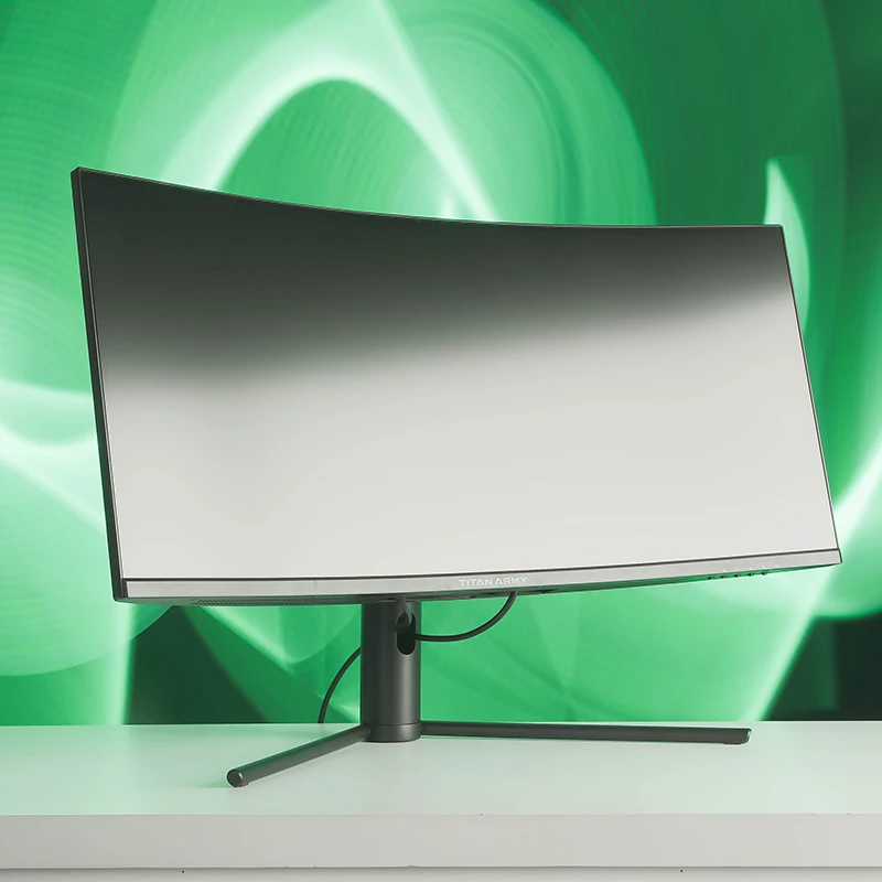 TITAN ARMY 34 inch fish screen 3440*1440 144Hz WQHD wide color gamut HDR400 1500R curved rotary lifting computer monitor C34CHR 4