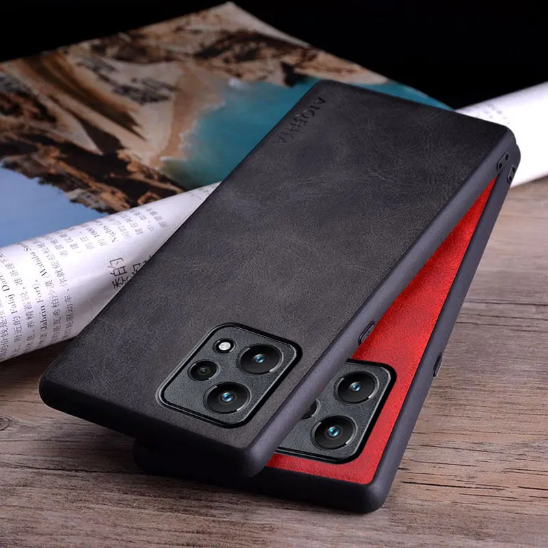 Luxury Vintage Leather Skin Phone Case - Stylish Protective Cover