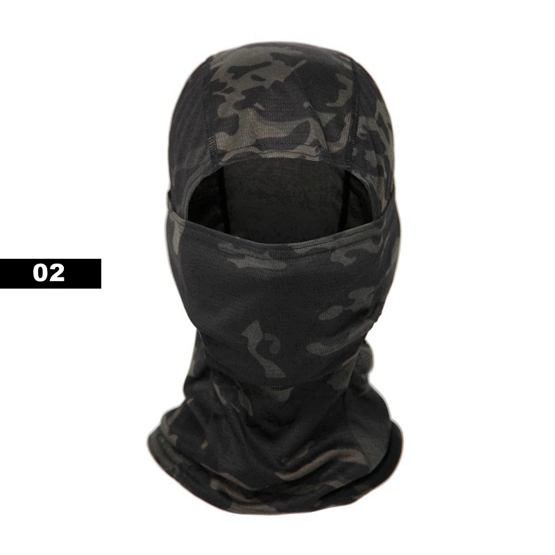 Enhanced Tactical Balaclava Sun Hat Set - Full Face Protection with Camouflage Design