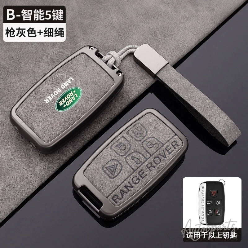 Luxury Zinc Alloy Leather Key Case - Premium Auto Interior Accessory