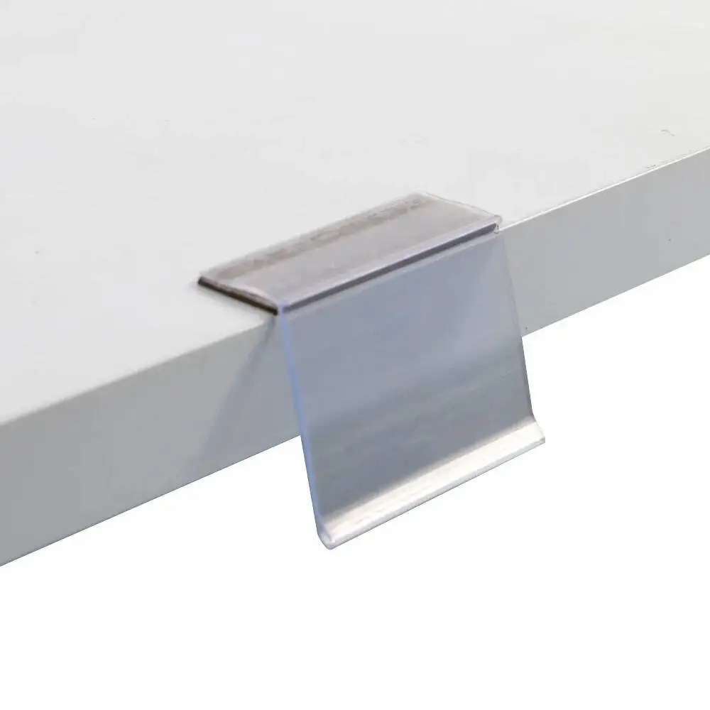 100 teile/los L-förmigen Preisschild Display Halter Rack Zeichen Rahmen Daten Streifen Magnetische Regal Label – Detail 2