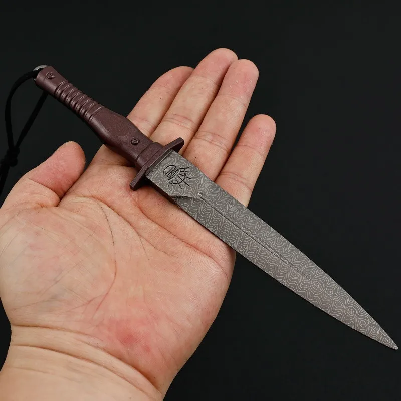 21cm All-metal Assault Knife Keychain Arena Breakout Game