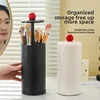 Hot Makeup Brush Storage Container with Dust-proof Belt Cover, Automatic Lifting Brush Bucket, Desktop Beauty Brush Storage Box 1