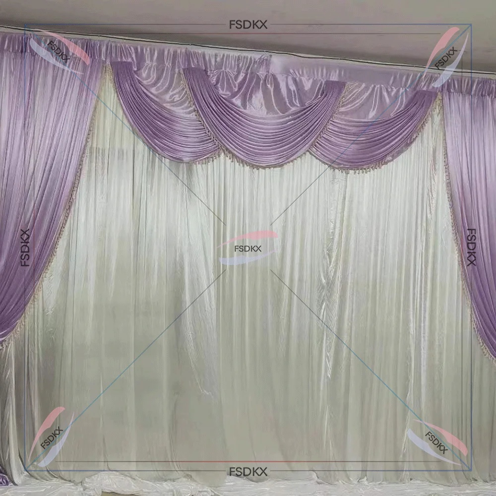 spandex fabric Wedding Backdrop Curtain 3