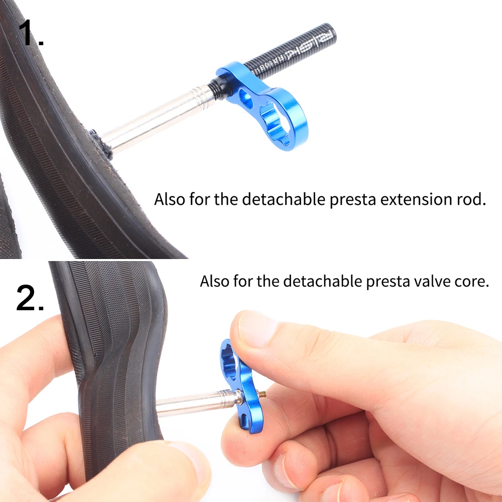 Bicycle Valve Cap Bicycle Valve Accessories 2 Valve Cap Set Road Bicycle Valve Nut With Washer Presta Tire Fixed Nut Cycling Protection